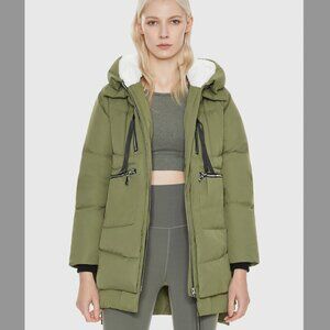 092 Classics Women's Thickened Down Jacket, Color: Peat Moss, Size: Small